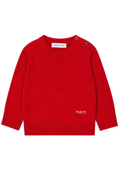 Maglia neonato in misto lana Manuel Ritz | 4435ROSSO